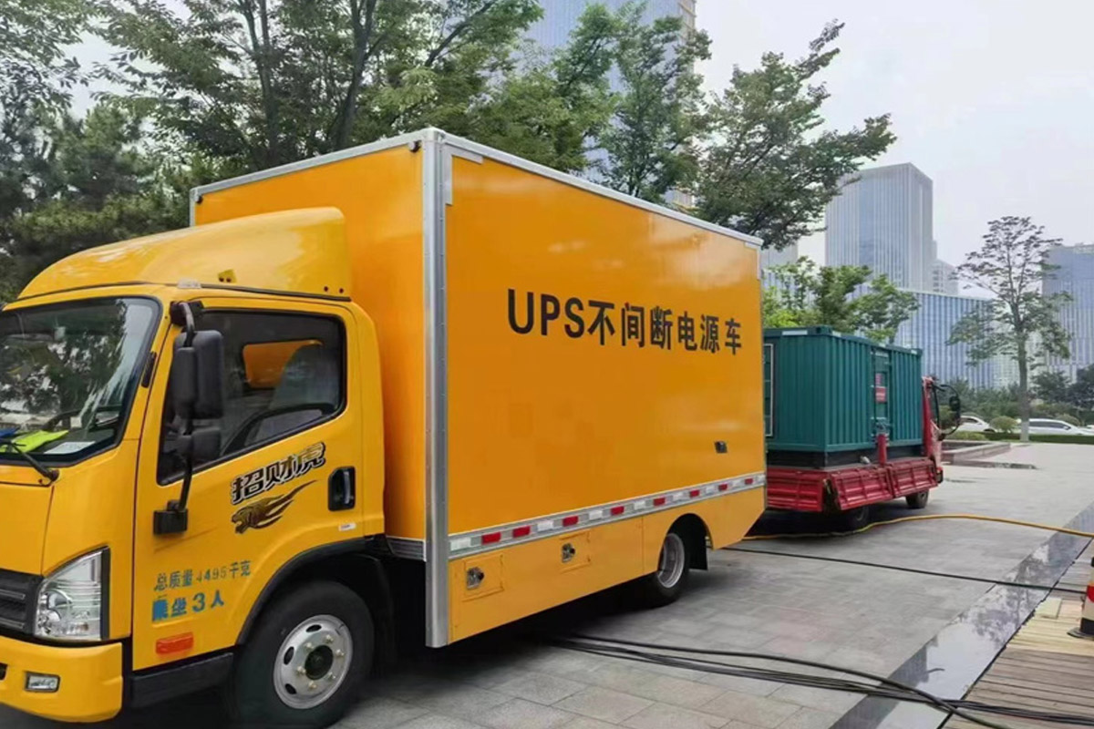 石景山发电机租赁施工现场