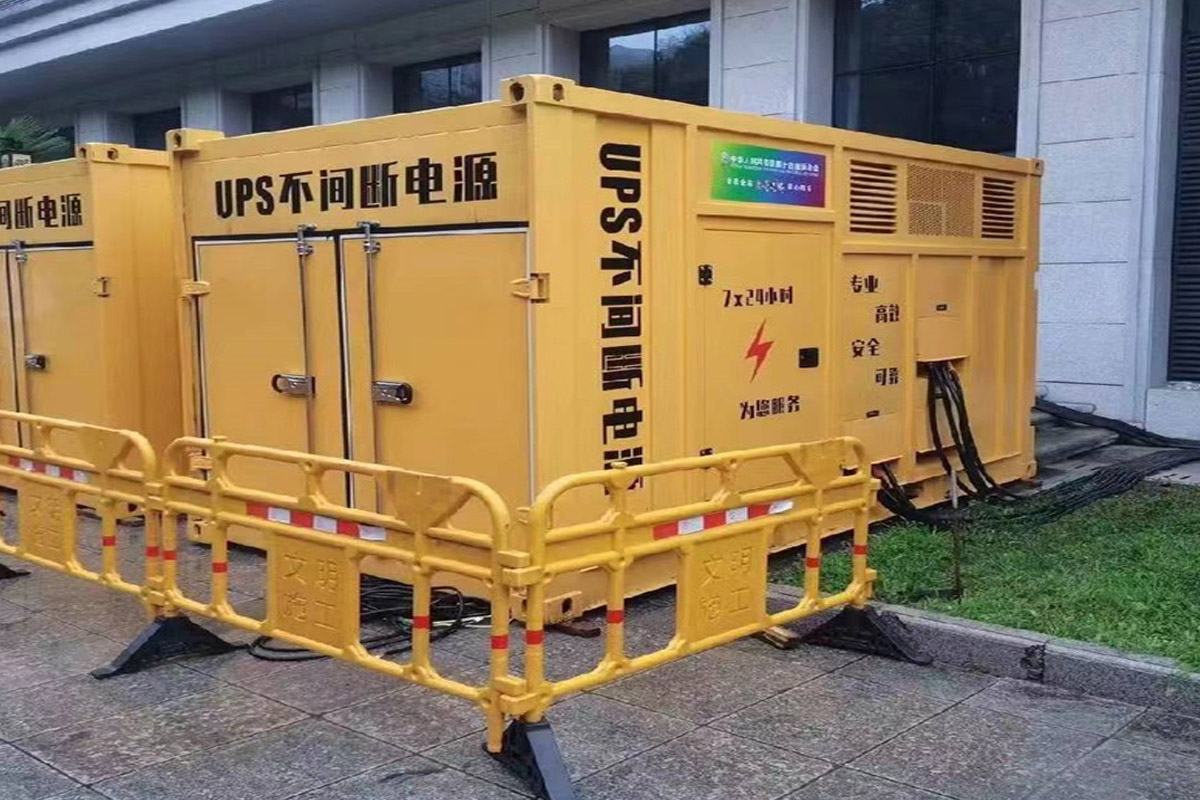 石景山发电机租赁施工现场