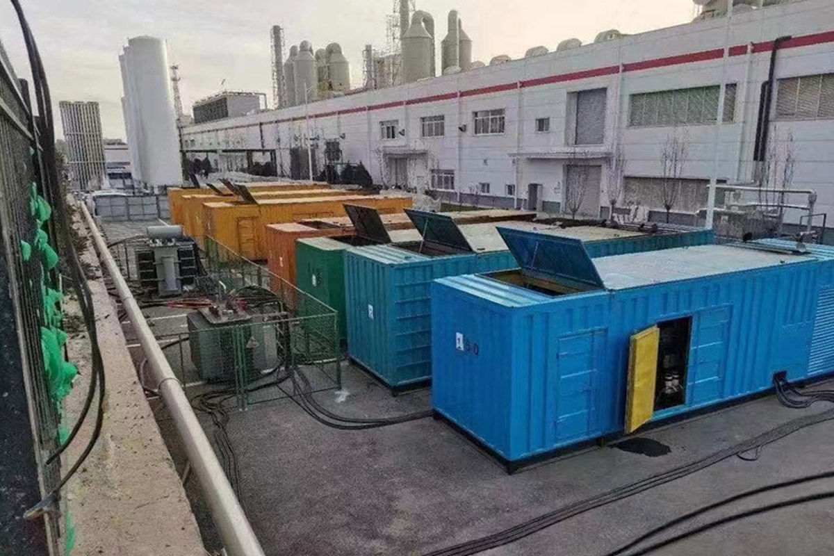 石景山发电机租赁施工现场